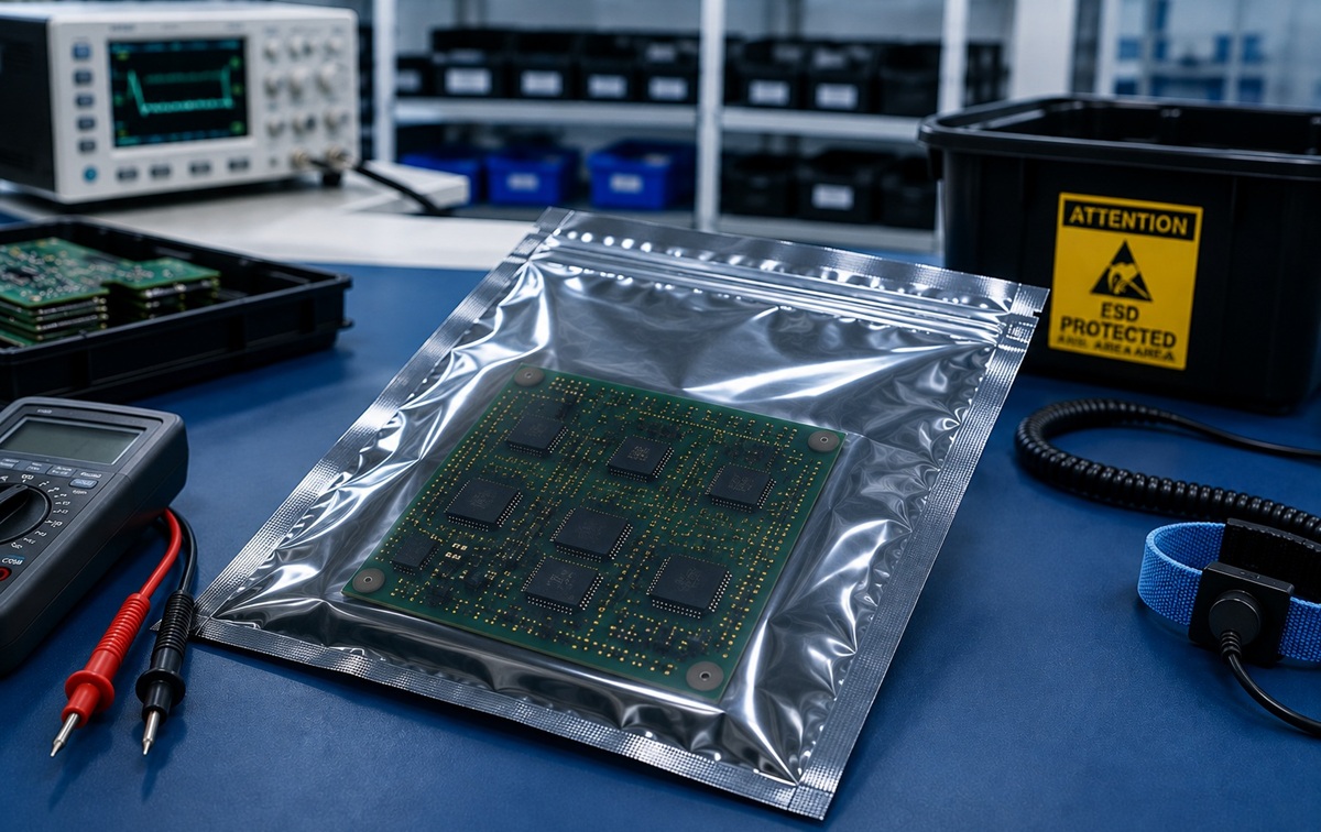 esd-bag-specifications-electronics-packaging ESD bag specifications for static shielding and physical protection of electronic components